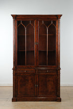 Load image into Gallery viewer, Jonathan Charles George III Gothic Mahogany Glazed Cabinet
