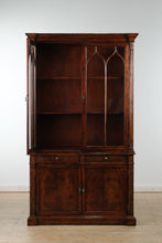 Load image into Gallery viewer, Jonathan Charles George III Gothic Mahogany Glazed Cabinet
