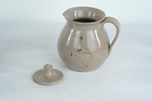 Load image into Gallery viewer, Jugtown Pottery Stoneware Pitcher and Mug Set with Cobalt Floral Motif
