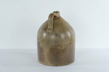 Load image into Gallery viewer, Antique Stoneware Jug Cobalt Blue Floral Decor 12 Inch Round 16 Inch Tall

