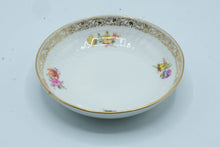Load image into Gallery viewer, Antique KPM Porcelain Floral Bowl Gold Encrusted Rim German China
