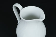 Load image into Gallery viewer, Kaiser W Germany White Porcelain Creamer – Ribbed Body with Scroll Handle
