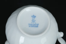 Load image into Gallery viewer, Kaiser W Germany White Porcelain Creamer – Ribbed Body with Scroll Handle
