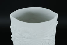 Load image into Gallery viewer, Kaiser 12" Tall Art Nouveau Style Bisque Floral Relief Vase
