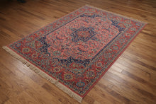 Load image into Gallery viewer, Vintage Karastan Medallion Serapi Wool Area Rug 88 x 12 USA Design 736
