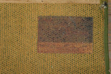 Load image into Gallery viewer, Retro Karastan Green Area Rug 6x9 Floral Pattern Fringe Wool Mid Century
