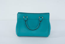 Load image into Gallery viewer, Kate Spade Turquoise Leather Laser Cut Satchel Crossbody Bag
