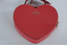 Load image into Gallery viewer, Kate Spade New York Heart Crossbody Bag Red Leather Top Handle Purse - Online Only
