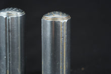 Load image into Gallery viewer, Kensington Aluminum Salt and Pepper Shakers Mid Century Modern Set
