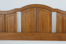Load image into Gallery viewer, Kent Coffey Milano Mid-Century Queen Headboard with Metal Frame
