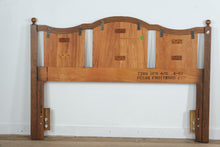 Load image into Gallery viewer, Kent Coffey Milano Mid-Century Queen Headboard with Metal Frame
