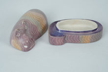 Load image into Gallery viewer, Kenyan Soapstone Hippo Trinket Box
