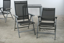 Load image into Gallery viewer, Kettler Basic Plus 5 Piece Aluminum Patio Dining Set 4 Reclining Chairs Table
