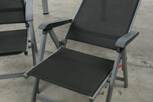 Load image into Gallery viewer, Kettler Basic Plus 5 Piece Aluminum Patio Dining Set 4 Reclining Chairs Table
