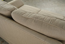 Load image into Gallery viewer, Golden Wheat Upholstered Loveseat by KFI with Rolled Arms &amp; Accent Pillows
