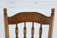 Load image into Gallery viewer, Antique Kid’s Rocking Chair – Wooden with Carved Backrest
