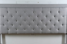 Load image into Gallery viewer, Light Gray Upholstered Tufted King Headboard
