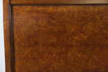 Load image into Gallery viewer, King Burl Walnut Sleigh Bed with Rails — Charles X Inspired Design

