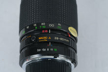 Load image into Gallery viewer, Kiron 28–80mm f/3.5–5.6 Macro Zoom Lens – Minolta MD Mount – Vintage Manual Focus
