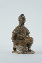 Load image into Gallery viewer, Hand-Carved Stone Terracotta Warrior Figure – Small Chinese Style Soldier Sculpture, 5.5” Tall
