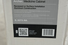 Load image into Gallery viewer, New Kohler Archer K3073NA Mirrored Medicine Cabinet 20 x 31 Recessed Surface Mount
