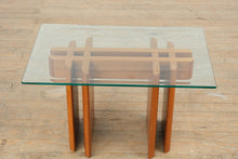Load image into Gallery viewer, MCM Danish Teak Glass Top Side Table by Komfort
