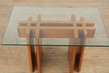Load image into Gallery viewer, MCM Danish Teak Glass Top Side Table by Komfort
