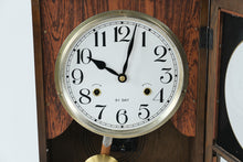 Load image into Gallery viewer, 31-Day Regulator Mantel Clock – Wood Case, Key-Wind, Working Chime
