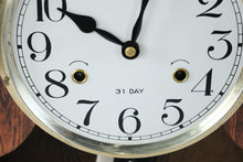Load image into Gallery viewer, 31-Day Regulator Mantel Clock – Wood Case, Key-Wind, Working Chime
