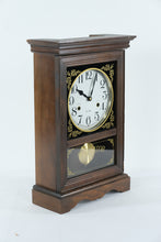 Load image into Gallery viewer, 31-Day Regulator Mantel Clock – Wood Case, Key-Wind, Working Chime
