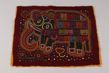 Load image into Gallery viewer, Kuna Indian Hand Sewn Elephant Mola
