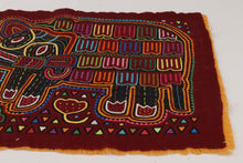 Load image into Gallery viewer, Kuna Indian Hand Sewn Elephant Mola

