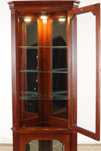 Load image into Gallery viewer, Kutner Colonial Cherry Corner Curio Cabinet
