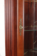 Load image into Gallery viewer, Kutner Colonial Cherry Corner Curio Cabinet

