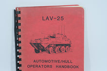 Load image into Gallery viewer, LAV-25 Automotive / Hull Operators Handbook
