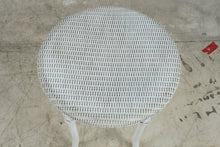 Load image into Gallery viewer, Vintage Lloyd Loom Wicker Patio Furniture Set with Tropical Upholstery and Glass Tables
