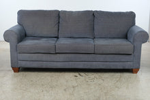 Load image into Gallery viewer, La-Z-Boy Courtney Blue Upholstered Three-Seat Sofa
