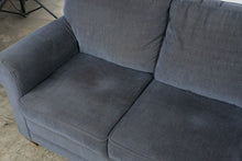Load image into Gallery viewer, La-Z-Boy Courtney Blue Upholstered Three-Seat Sofa
