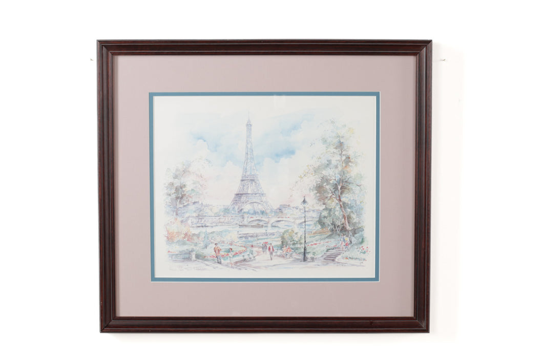La Tour Eiffel - Parisian Watercolor