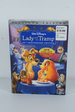 Load image into Gallery viewer, Lady and the Tramp – 50th Anniversary Platinum Edition DVD (Factory Sealed) – 2-Disc Limited Release
