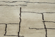 Load image into Gallery viewer, Allen Roth Lamport Ivory 5x8 Area Rug Modern Abstract Geometric Cream Brown
