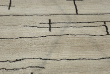 Load image into Gallery viewer, Allen Roth Lamport Ivory 5x8 Area Rug Modern Abstract Geometric Cream Brown
