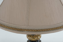 Load image into Gallery viewer, Pair of Orleans French Scroll Iron Table Lamps with Taupe Shades – 33&quot; Tall
