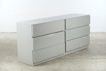 Load image into Gallery viewer, Lane Mid-Century Modern Gray Lacquered Six-Drawer Dresser
