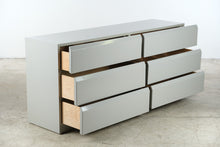 Load image into Gallery viewer, Lane Mid-Century Modern Gray Lacquered Six-Drawer Dresser
