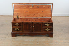 Load image into Gallery viewer, Lane Cedar Blanket Chest Storage Bench with Drawers and Cabinet Doors
