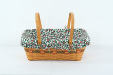 Load image into Gallery viewer, Longaberger 1996 Holiday Hostess Basket – Yuletide Treasures Collection, with Liner &amp; Protector
