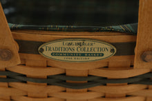 Load image into Gallery viewer, Longaberger 1996 Community Basket – Traditions Collection with Liner, Protector &amp; Booklet
