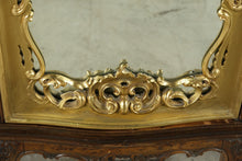 Load image into Gallery viewer, French Louis XV Style Burl Walnut 5 Door Armoire Wardrobe with Gilt Mirror, 105 Inch
