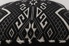 Load image into Gallery viewer, Large Black and White Aztec Pillow
